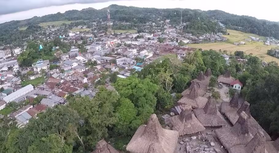Waikabubak Waikabubak Sumba Aerial View Waikabubak Waikabubak Sumba Aerial View